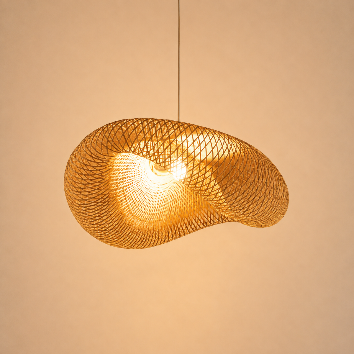 Suspension Nid — Bambou tressé