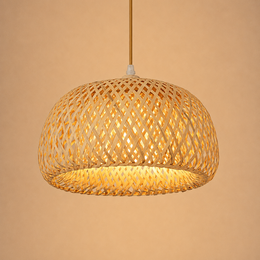 Suspension Panier — Bambou tressé