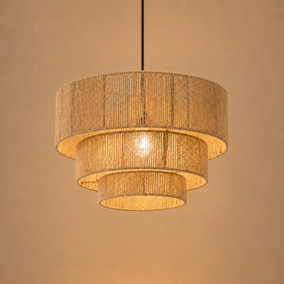 Suspension en corde tressée — Ø 50 cm