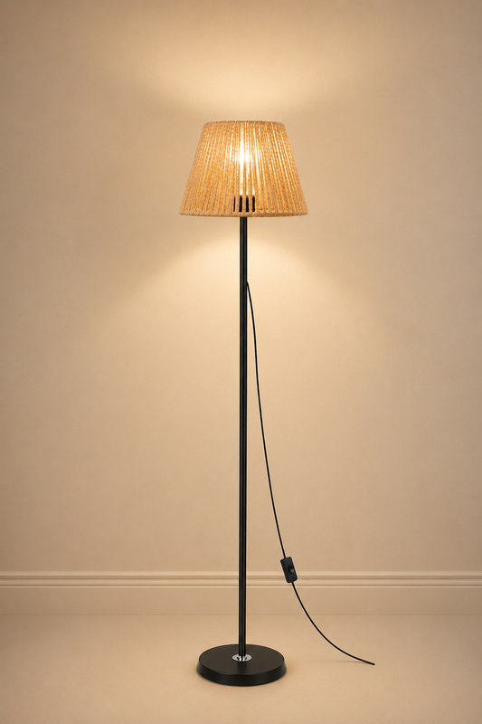 Lampadaire pliable — base lestée, E27