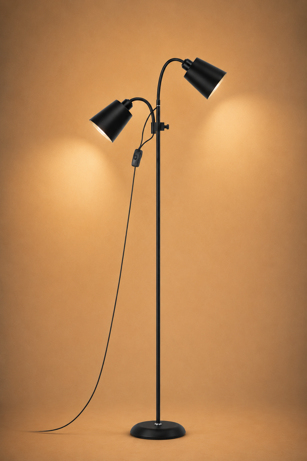 Lampadaire de lecture réglable — base anti-basculement