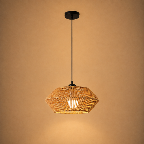 Abat-jour tressé pour suspension — 32 cm