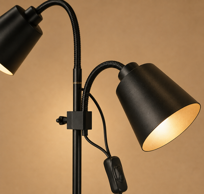 Lampadaire de lecture réglable — base anti-basculement