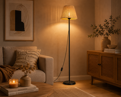 Lampadaire pliable — base lestée, E27