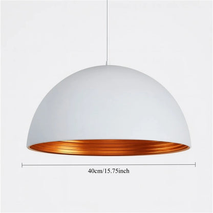 Suspension dôme en métal — Ø 40 cm, style industriel