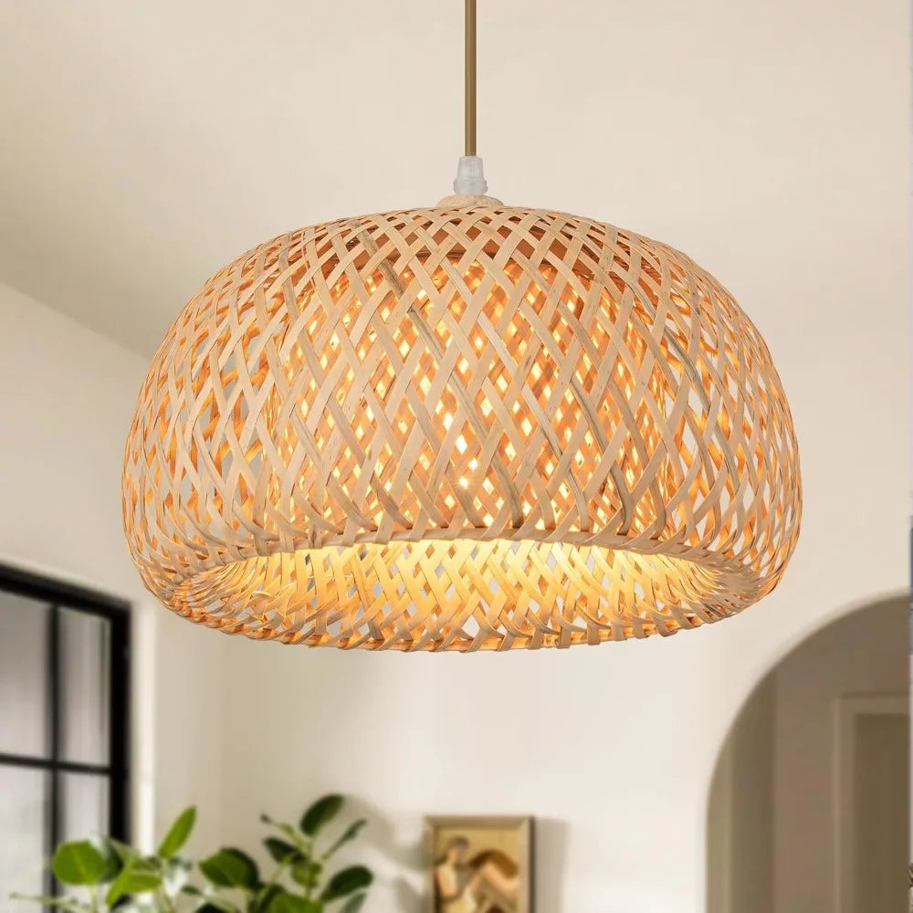 Suspension Panier — Bambou tressé