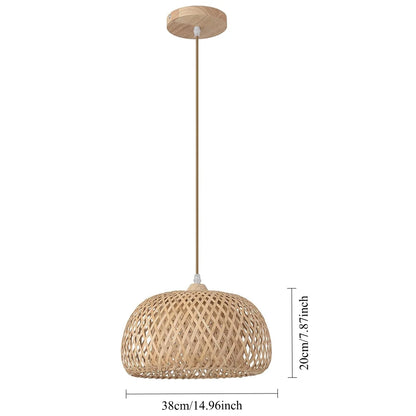 Suspension Panier — Bambou tressé