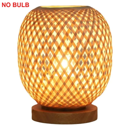 Bambou tressé à la main — pour lampe à poser