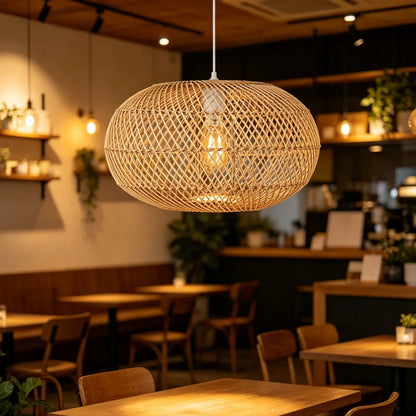 Suspension tressée à la main — Ø 40 cm