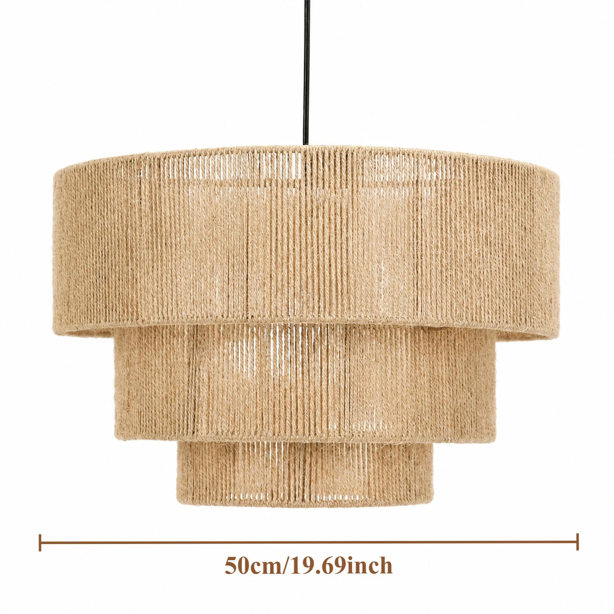 Suspension en corde tressée — Ø 50 cm