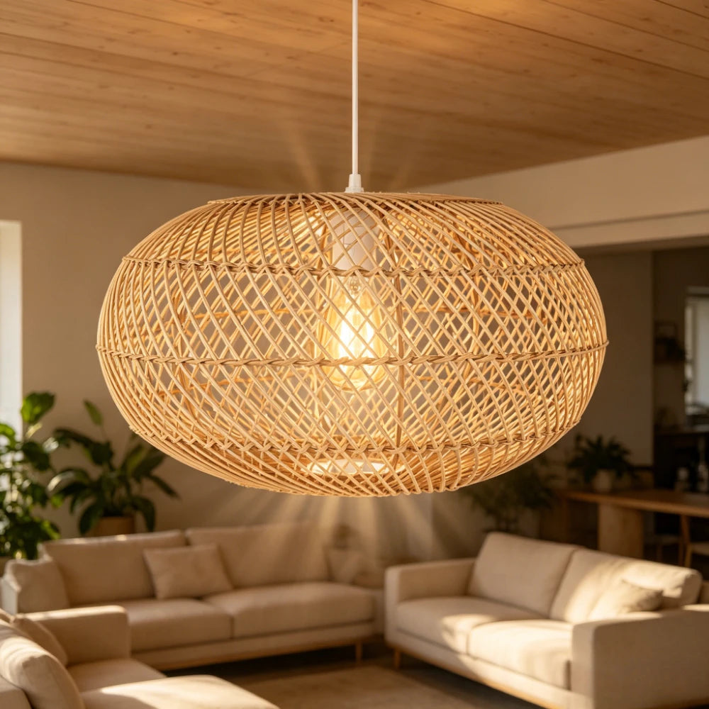 Suspension tressée à la main — Ø 40 cm