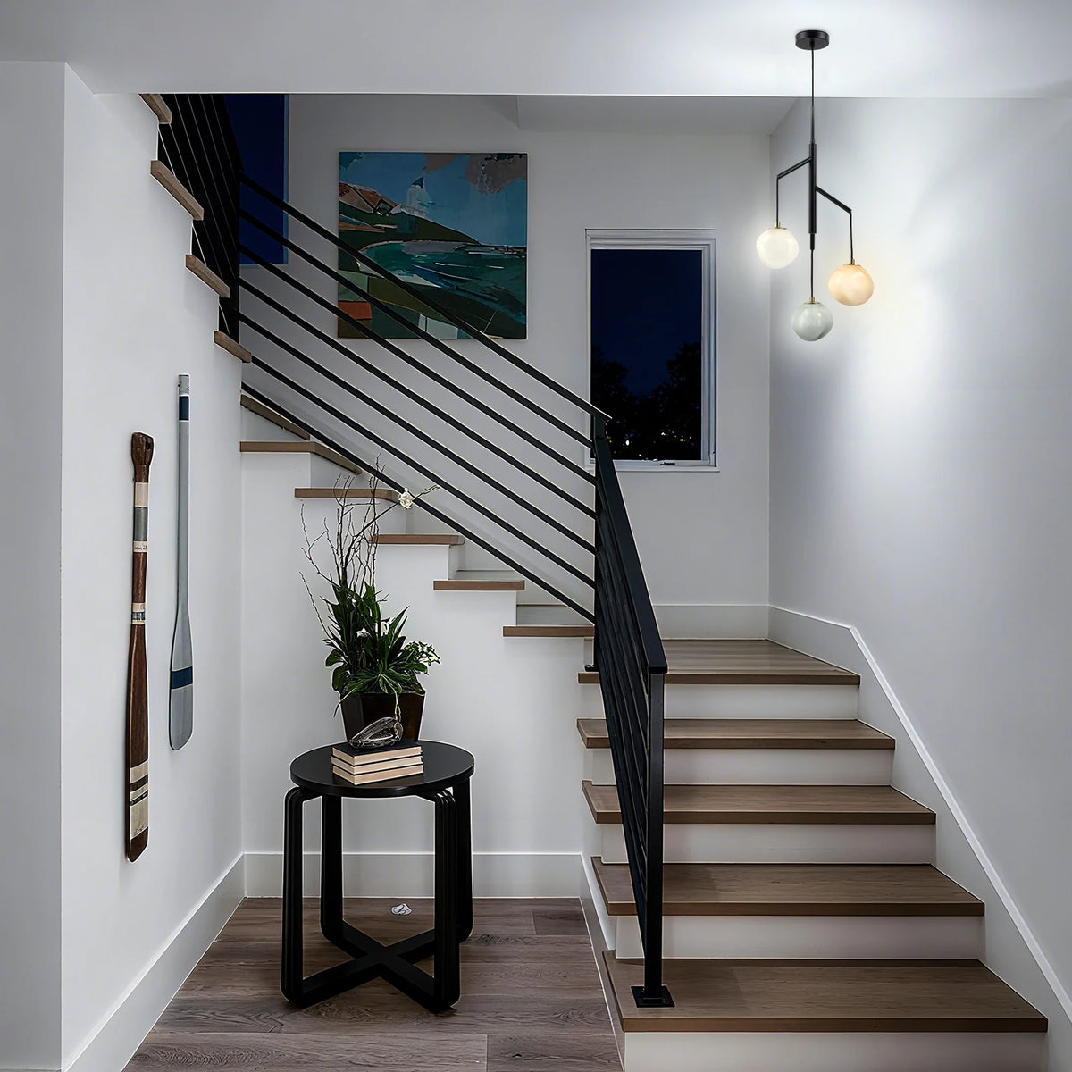 Suspension 3 globes en verre — Ø 40 cm