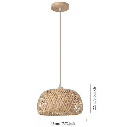 Suspension Panier — Bambou tressé