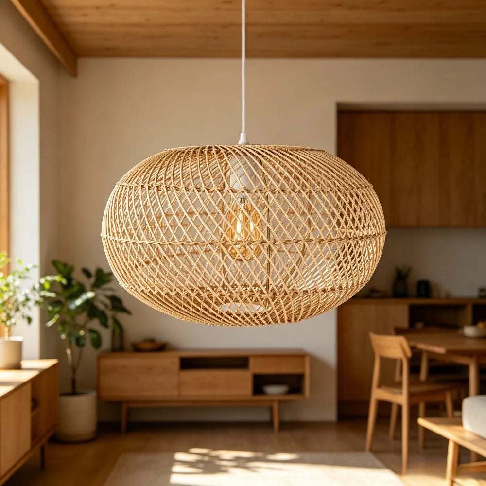 Suspension tressée à la main, 40 cm