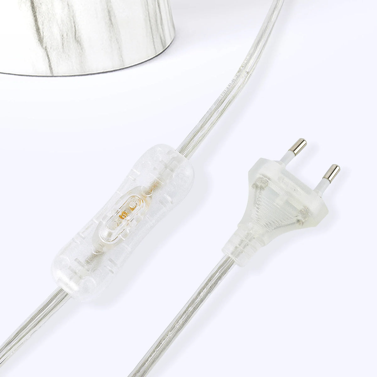 Lampe de chevet champignon — métal, 2 × E14