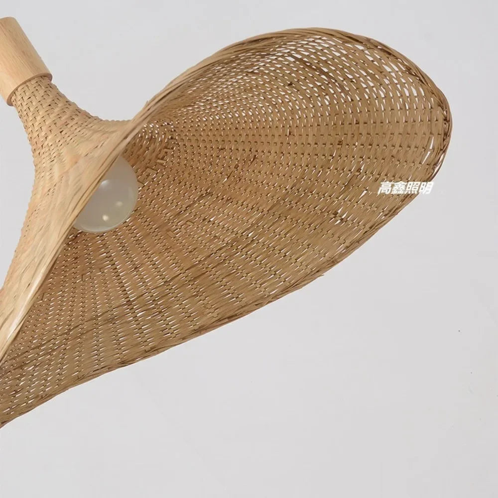 Suspension chapeau en bambou tressé — 30 ou 50 cm