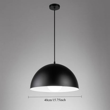 Suspension dôme en métal — Ø 40 cm, style industriel