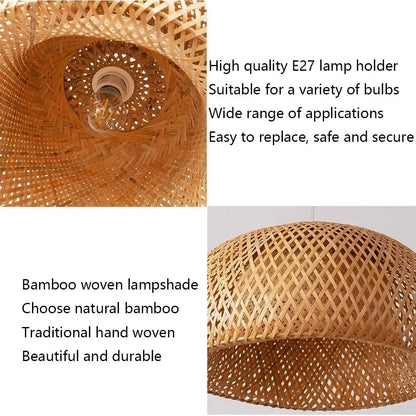 Suspension Panier — Bambou tressé