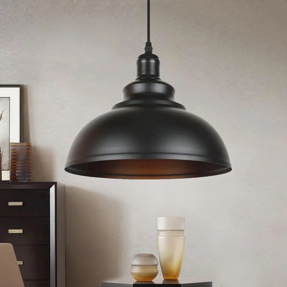 Suspension industrielle en métal — style vintage, E27