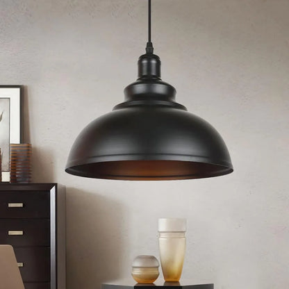 Suspension industrielle en métal — style vintage, E27