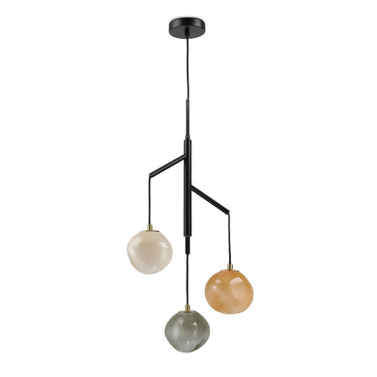 Suspension 3 globes en verre — Ø 40 cm