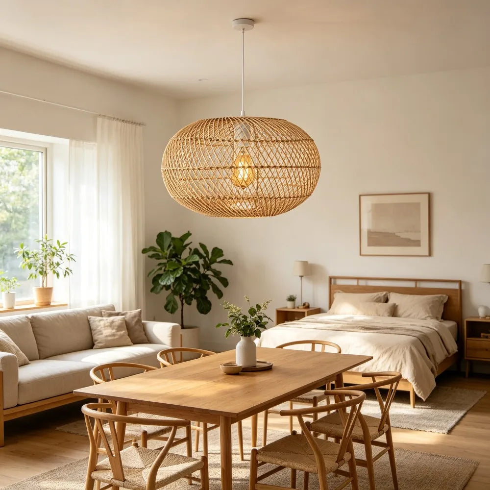 Suspension tressée à la main — Ø 40 cm