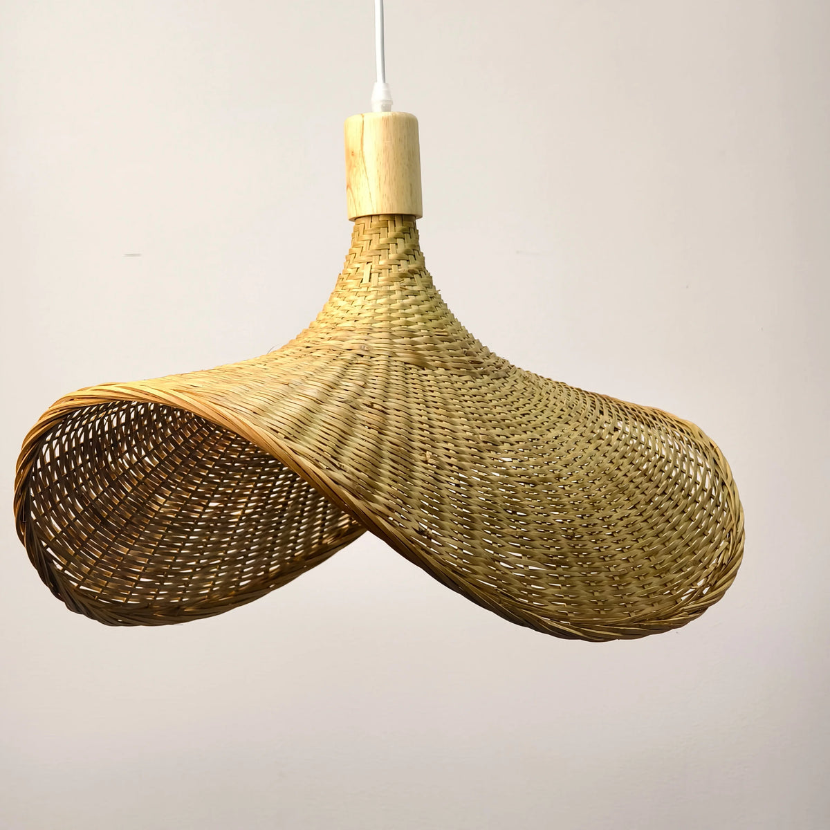Suspension chapeau en bambou tressé — 30 ou 50 cm