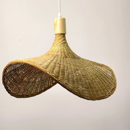 Suspension chapeau en bambou tressé — 30 ou 50 cm