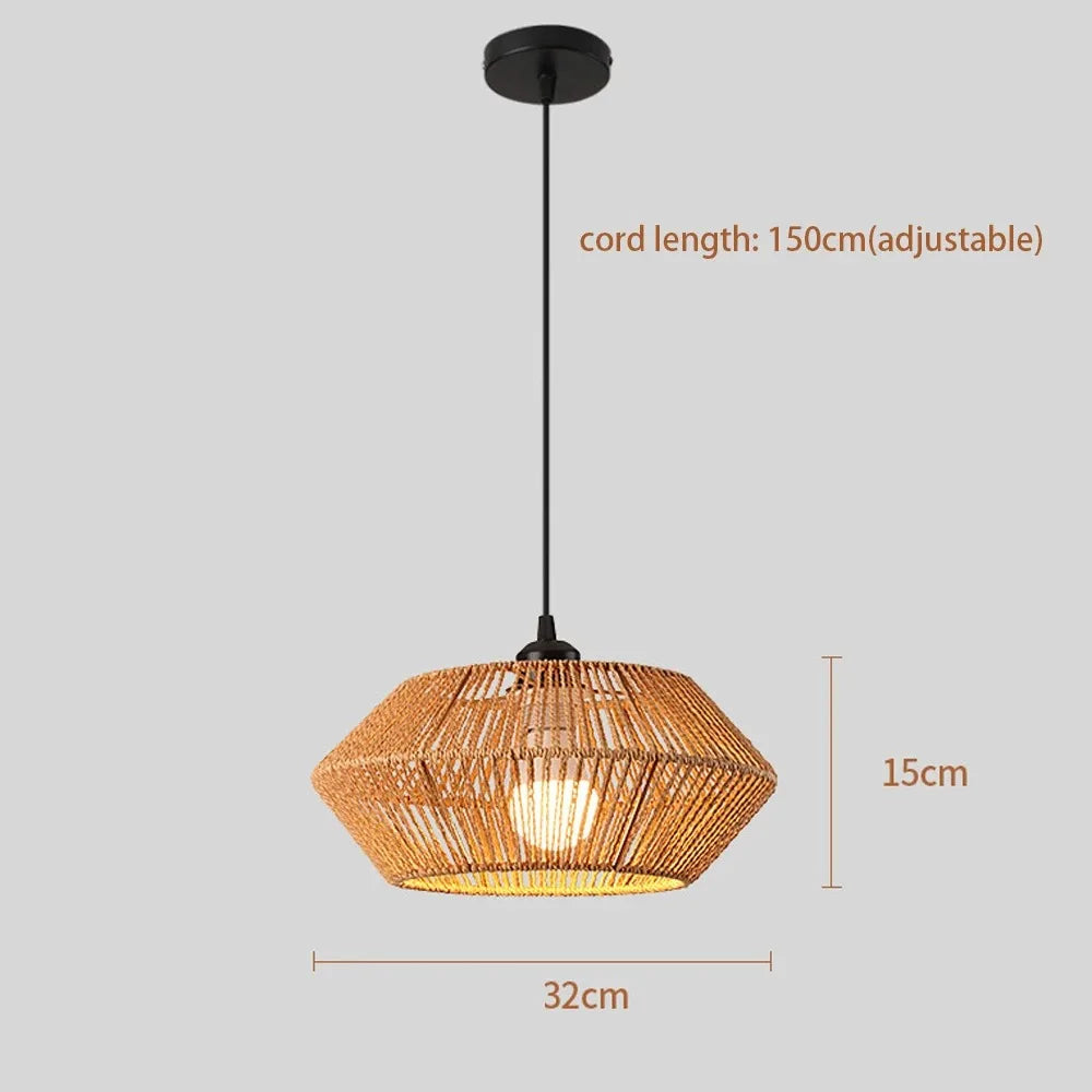 Abat-jour tressé pour suspension, 32 cm