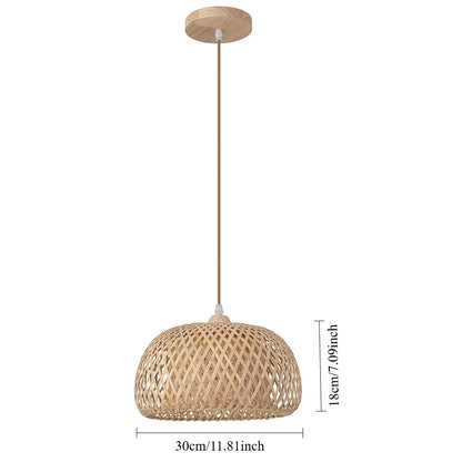 Suspension Panier — Bambou tressé
